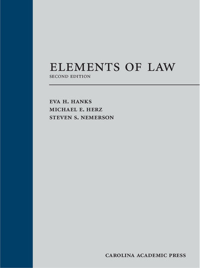 Cap Elements Of Law Second Edition 9781422476765