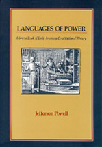 Languages of Power: A Source Book of Early American Constitutional History cover
