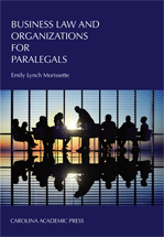 Business Law and Organizations for Paralegals cover