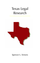 Texas Legal Research: Revised Printing cover