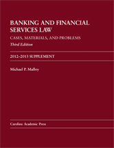 Banking and Financial Services Law, 2012-2013 Supplement, Third Edition cover