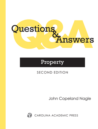 Questions & Answers: Property, Second Edition cover