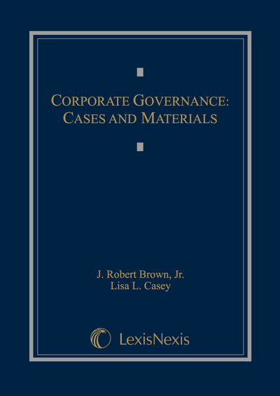 Corporate Governance: Cases and Materials cover