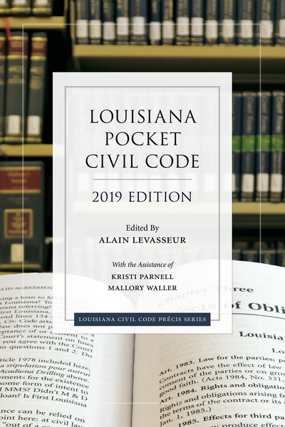 Louisiana Pocket Civil Code, 2019 Edition cover