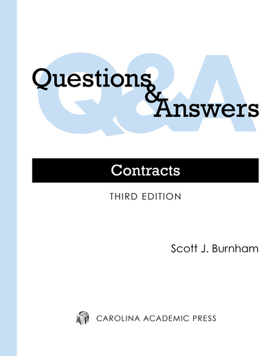 Questions & Answers: Contracts, Third Edition cover
