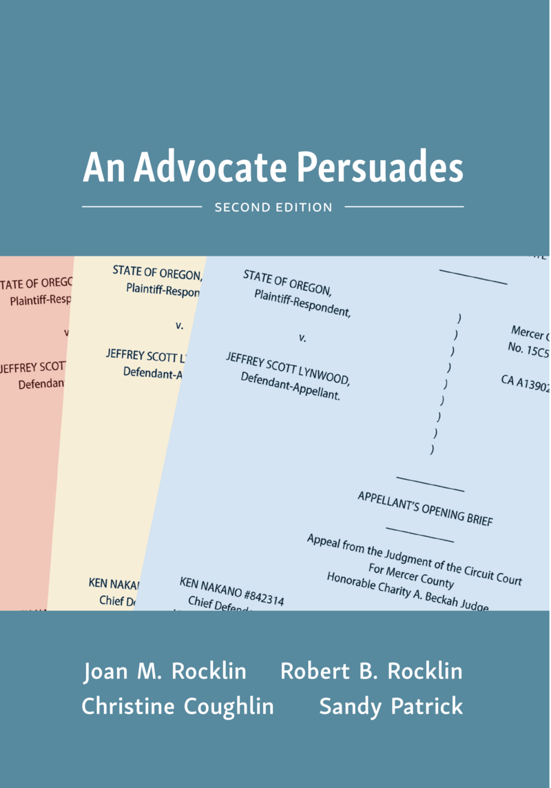 CAP - An Advocate Persuades, Second Edition (9781531019105). Authors ...