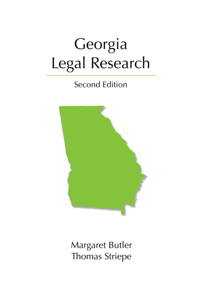 Georgia Legal Research, Second Edition
