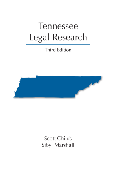 Tennessee Legal Research, Third Edition cover