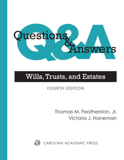 Questions & Answers: Wills, Trusts, and Estates, Fourth Edition cover