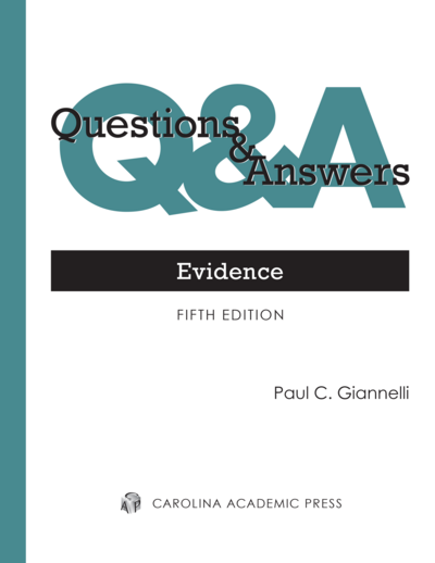 Questions & Answers: Evidence, Fifth Edition cover