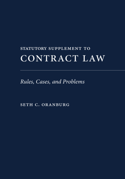 Contract Law, Statutory Supplement