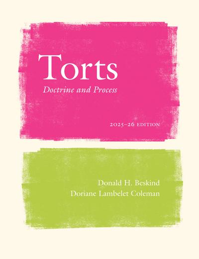 Torts, 2025–26 Edition