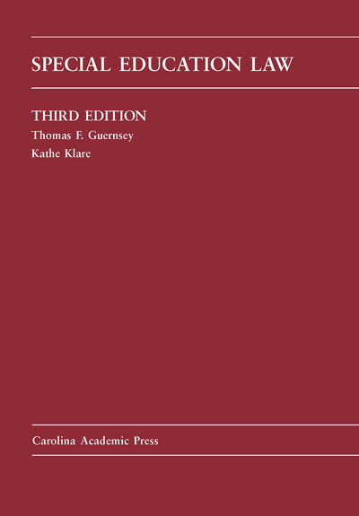 Special Education Law, Third Edition cover