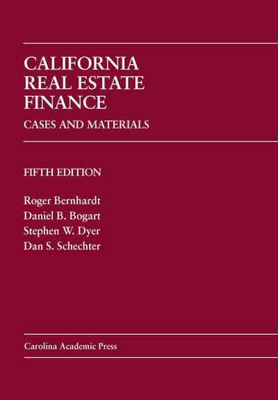 California Real Estate Finance, Fifth Edition cover