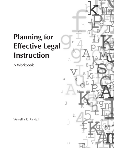 Planning for Effective Legal Instruction: A Workbook cover
