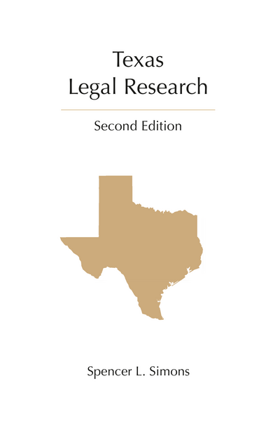 Texas Legal Research, Second Edition cover