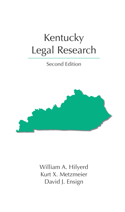 Kentucky Legal Research, Second Edition