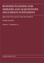 Business Planning for Mergers and Acquisitions Documents Supplement cover