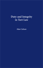 Duty and Integrity in Tort Law cover