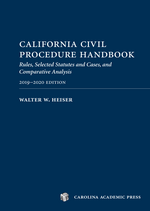California Civil Procedure Handbook 2019-2020 cover