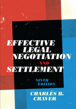 Effective Legal Negotiation and Settlement cover