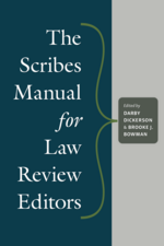 The Scribes Manual for Law Review Editors cover