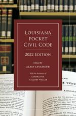 Louisiana Pocket Civil Code, 2022 Edition cover