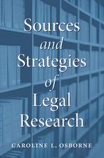 Sources and Strategies of Legal Research cover