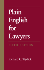 Plain English For Lawyers cover