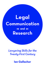 Legal Communication and Research cover