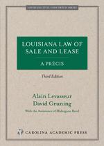 Louisiana Law of Sale and Lease, A Précis cover