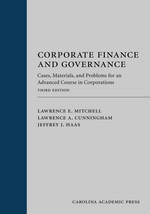 Corporate Finance and Governance (Paperback) jacket