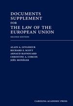 Documents Supplement for The Law of the European Union, Second Edition jacket