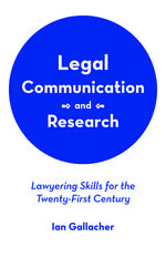 Legal Communication and Research