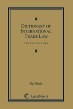 Dictionary of International Trade Law jacket